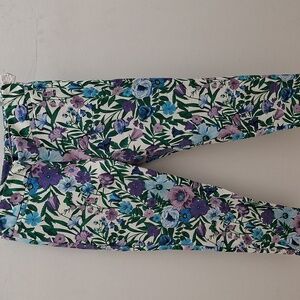 Talbots Floral Ankle Pants- EUC